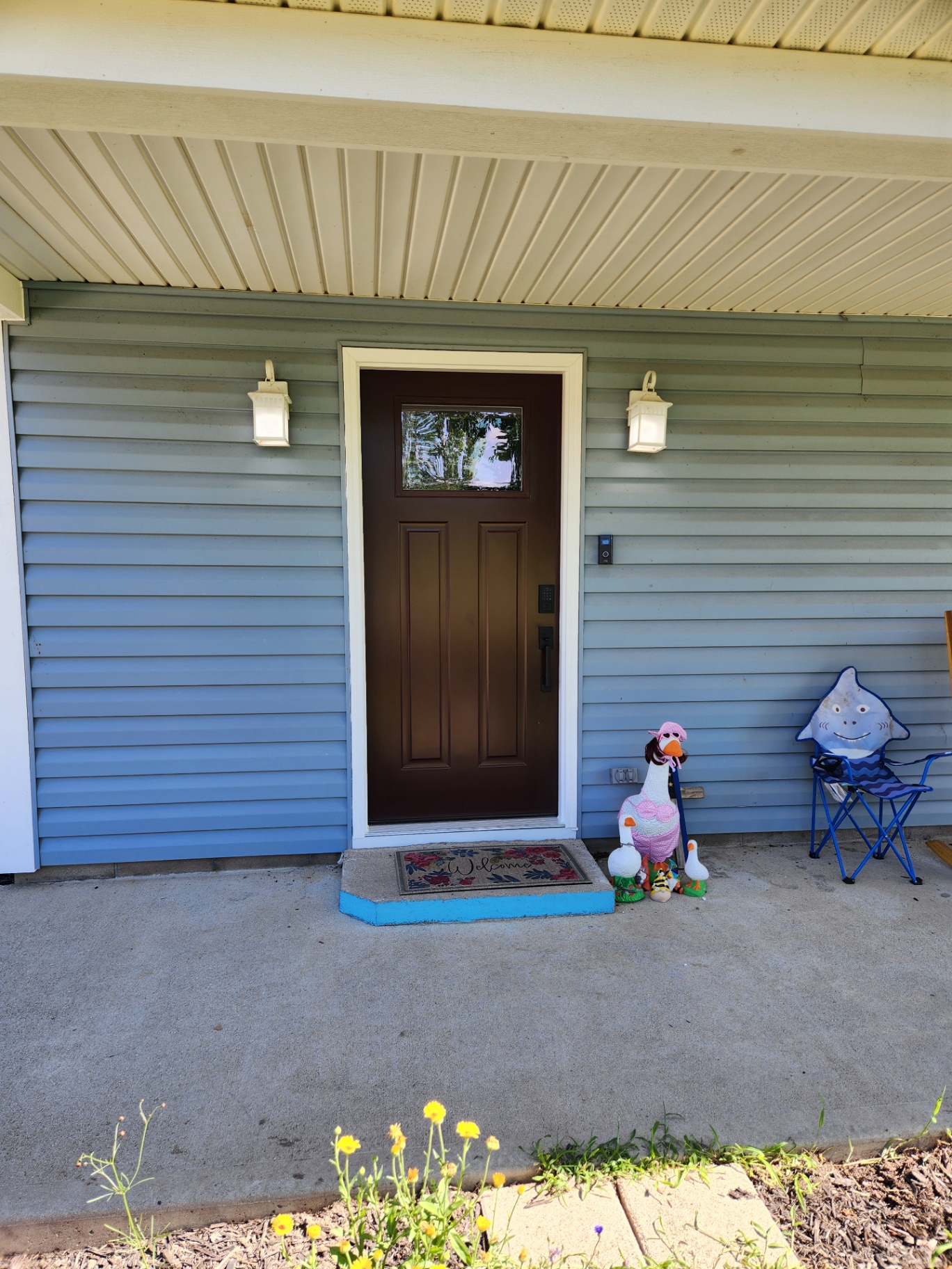 Rainey bronze front entry door